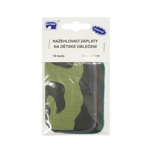 Nažehľovacie záplaty detské 201-740, 7,6x4,9 cm, 10ks
