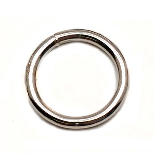 Kovový kroužek stříbrný, průměr 45mm