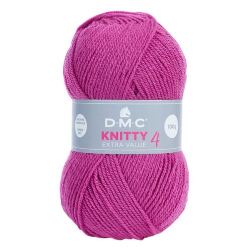 Priadza KNITTY 4 100g, fuchsie - odtieň 689