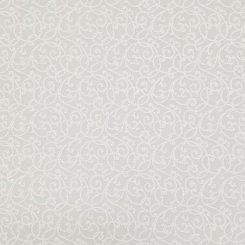 Dekoračná látka nepremokavá šedá, biely vzor, š.140