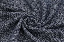 Kostýmovka šedo-modrá, diagonálny vzor, š.150