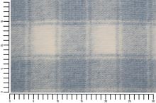 Kabátovina modro-biele káro, š.150 (4)