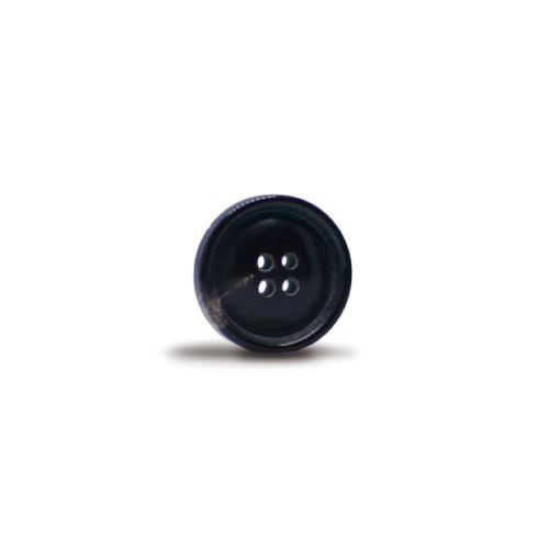Gombík 18mm, čierny, lesklý