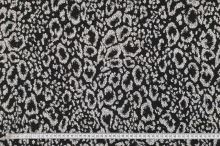 Kabátovina 17153 černobílá, zvířecí vzor, š.145