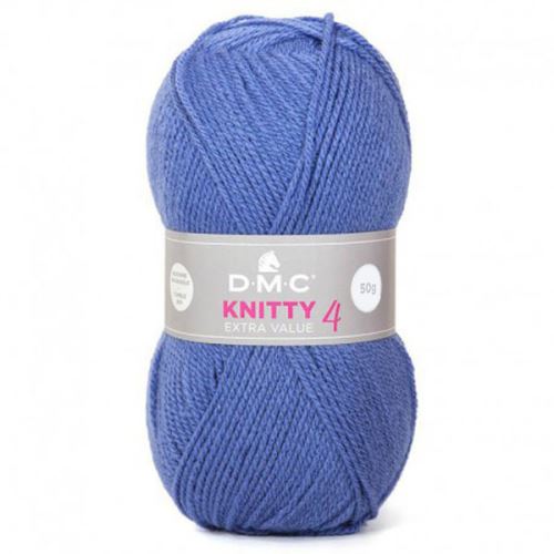 Priadza KNITTY 4 50g, modrá - odtieň 667