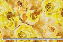 Šatovka N6308, žlutý květinový vzor, š.145