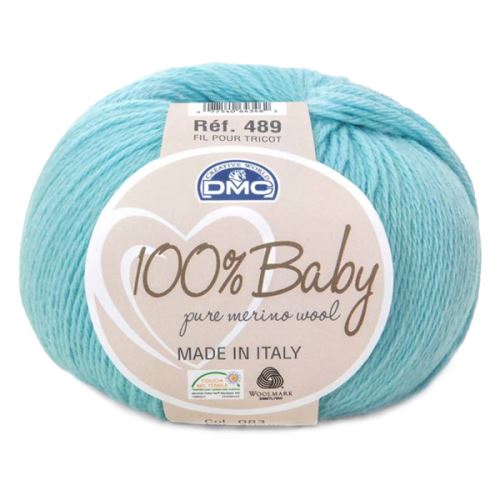 Priadza 100% BABY 50g, svetlo modrá - odtieň 083