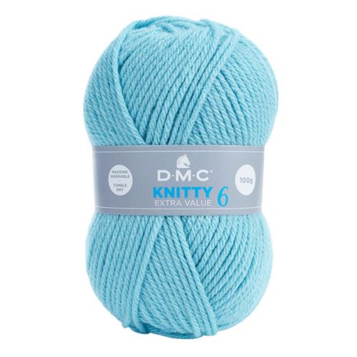 Priadza KNITTY 6 100g, azúrová - odtieň 741