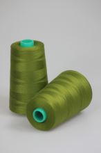 Nit KORALLI polyesterová 120, 5000Y, odstín 6855, zelená