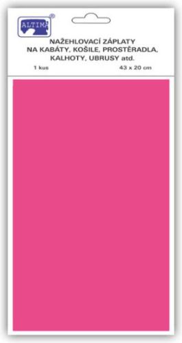 Klasická nažehľovací záplata ružová, 43x20 cm, 1ks