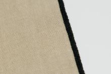 Utěrky bavlněné režné, černě obšité, 50x70cm, 3ks