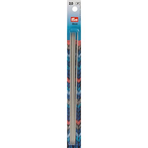 Ponožkové ihlice Prym 20 cm, veľkosť 2,0