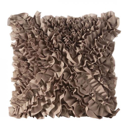 Povlak na polštář MIRENA s volánky 45x45 cm - taupe