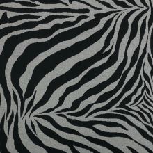 Dekoračná látka šedo-čierna zebra, š.275