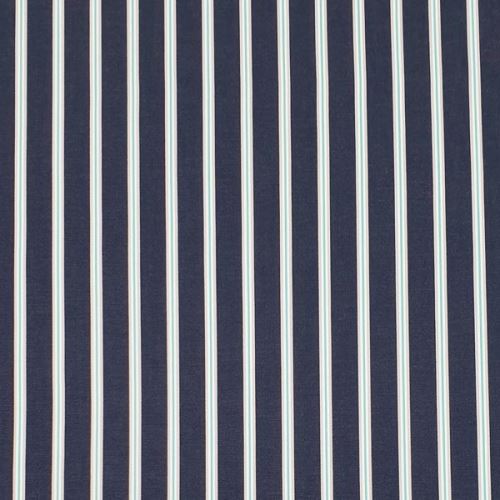 Bavlna denim, šedo-bielo-mintový pruh, š.150