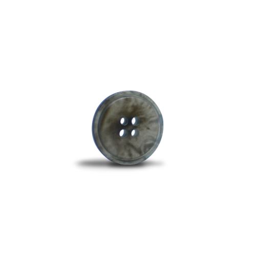 Knoflík 15mm, šedý mramorový, lesklý