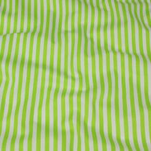 Bavlna zeleno-bílý pruh, š.140