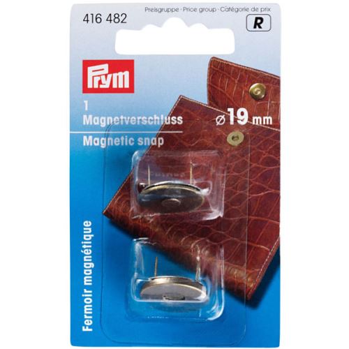 Magnetické zapínání Prym na kabelku, mozazné, 19 mm