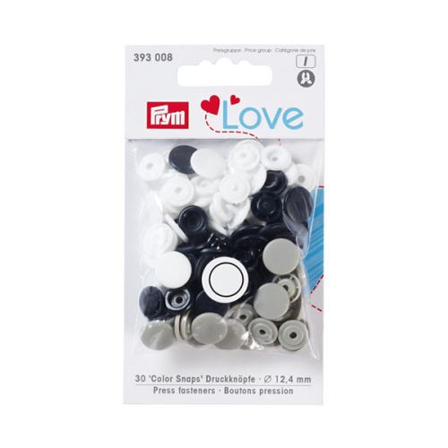 Patentky Prym Love kulaté "Color Snaps" 393008, 12,4 mm