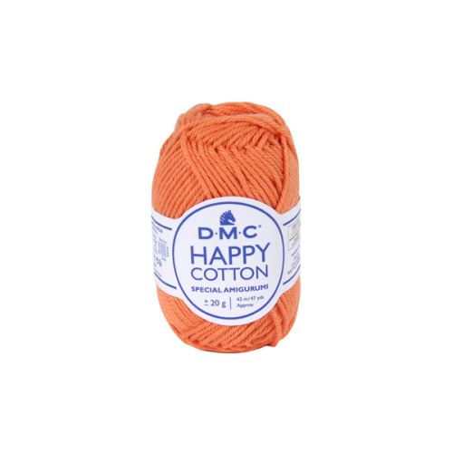 Priadza HAPPY COTTON 20g, oranžová - odtieň 753