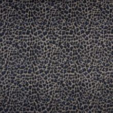 Kabátovina modro-černý zvířecí vzor, š.150
