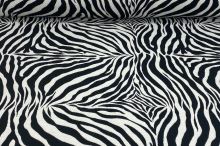 Dekoračná látka krémovo-čierna zebra, š.275