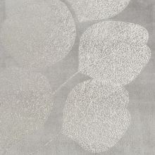 Deka šedá, strieborné listy 150 x 200cm