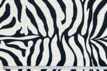Dekorační látka krémovo-černá zebra, š.275
