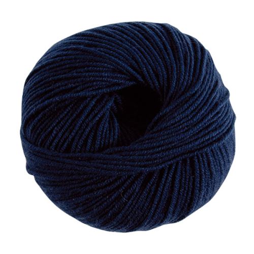 Priadza WOOLLY 50g, tmavo modrá - odtieň 07