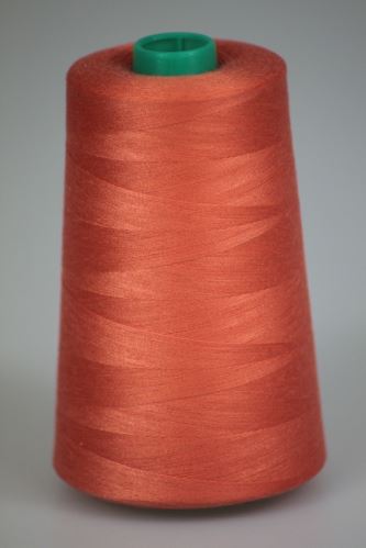 Nit KORALLI polyesterová 120, 5000Y, odstín 2340, oranžová-růžová