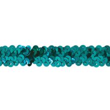 Flitrový elastický prámik smaragdový, 20mm