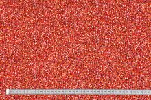 Šatovka červená, drobný barevný vzor, š.150