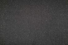Šifón čierny, strieborný hviezdny prach, š.145
