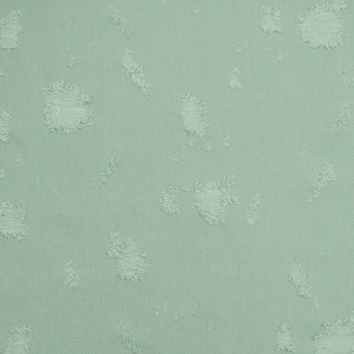 Denim mint, větší díry, š.140