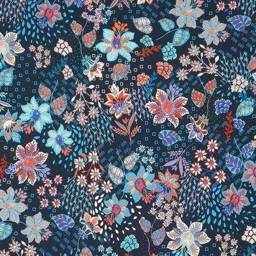 Šatovka modrá, barevné květy a listy, š.135