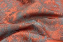 Dekoračná látka ADRIAN sivá, oranžové škvrny, š.300