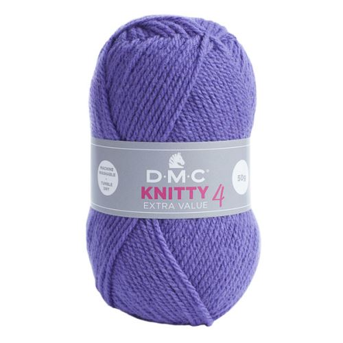 Priadza KNITTY 4 50g, fialová - odtieň 884