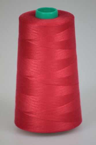 Nit KORALLI polyesterová 120, 5000Y, odstín 3345, červená-růžová