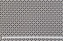 Úplet N5642, čierno-biely geometrický vzor, š.150