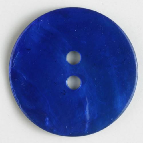 Knoflík perleťový modrý 241113, 13mm