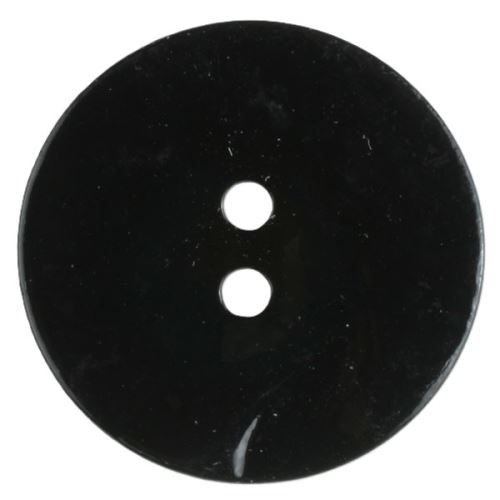Knoflík perleťový černý 300901, 18mm