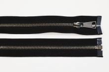 Zip kovový 6mm tmavý nikl, délka 55cm (dělitelný) (1)