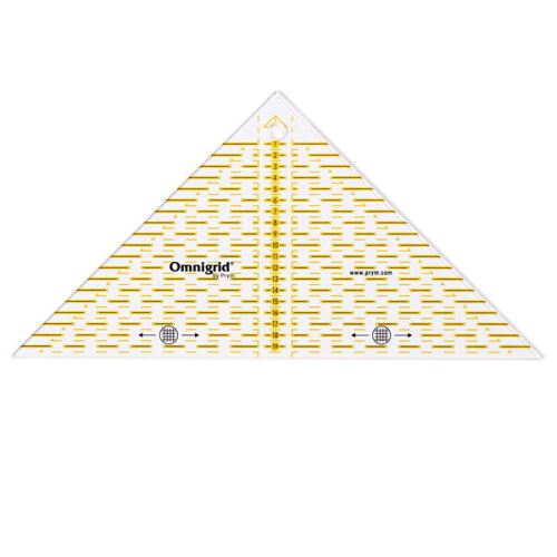 Pravítko Prym Omnigrid, trojuholník pre patchwork, 20 cm