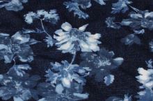 Šatovka tmavě modrá, květy, š.150