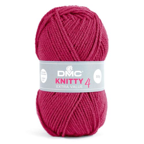 Priadza KNITTY 4 50g, fuchsie - odtieň 984
