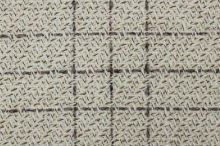 Kabátovina krémovo-béžové káro, š.150
