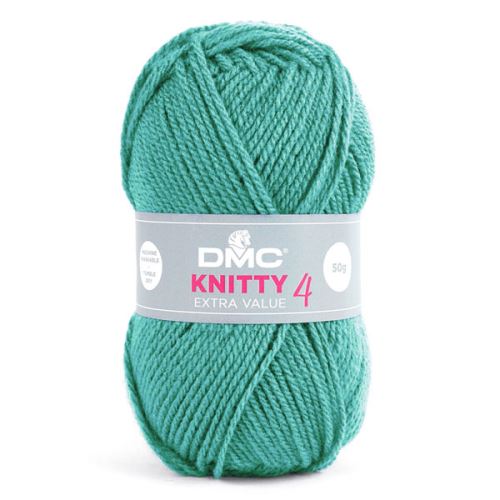 Priadza KNITTY 4 50g, tyrkysová - odtieň 727