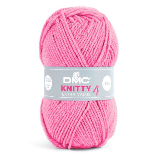 Priadza KNITTY 4 50g, ružová - odtieň 992