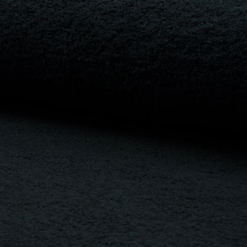 Froté čierne, bavlnené, 340g/m, š.150