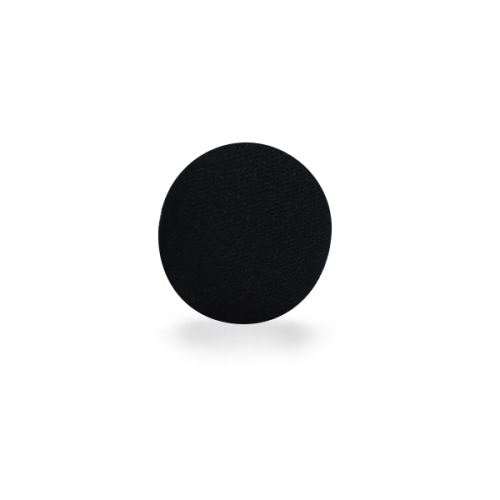 Knoflík 15mm, čierny poťahovaný